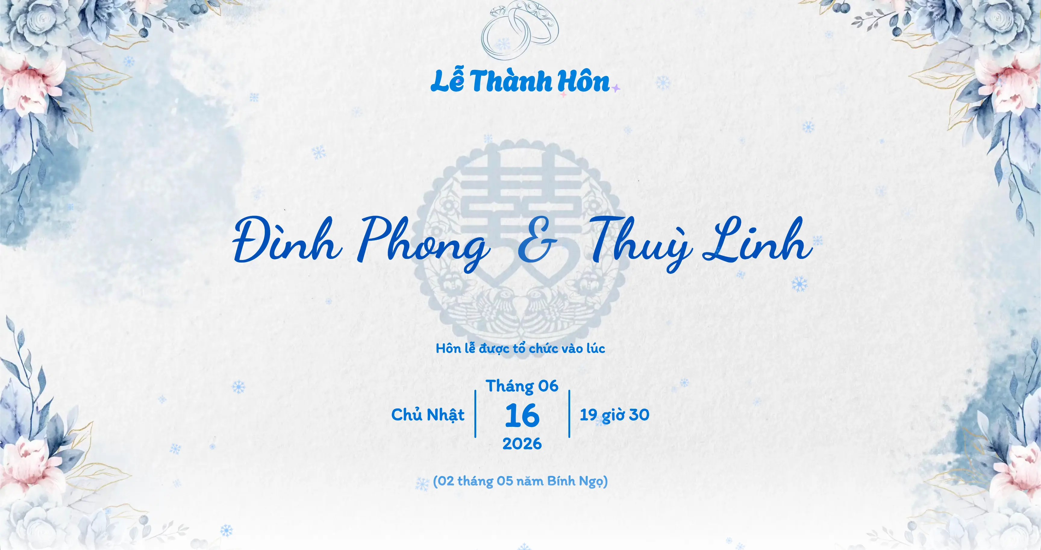 Mẫu thiệp cưới TCA-13