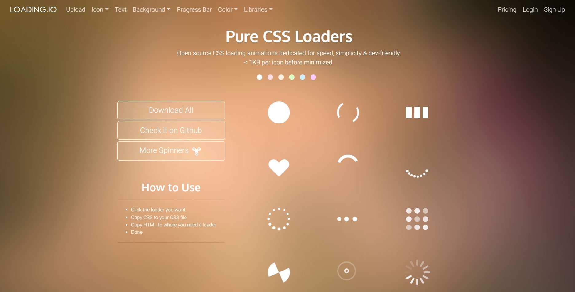 Pure CSS Loaders